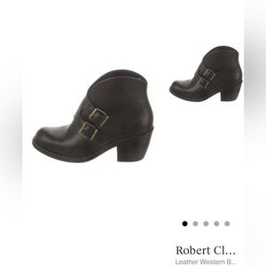 Robert clegerie Black leather mini boots